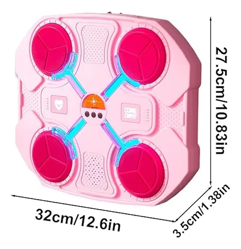 Máquina De Boxeo Musical Para Niñas Bluetooth Interactivo