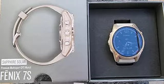 Reloj Smartwatch Fenix 7s Zafiro Sapphire Solar Garmin Mapa