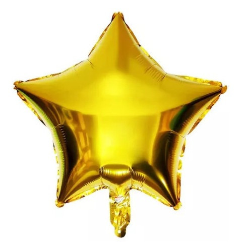 20 Globos Estrella Metalica 18 Pulgadas 45 Cm Color Dorado