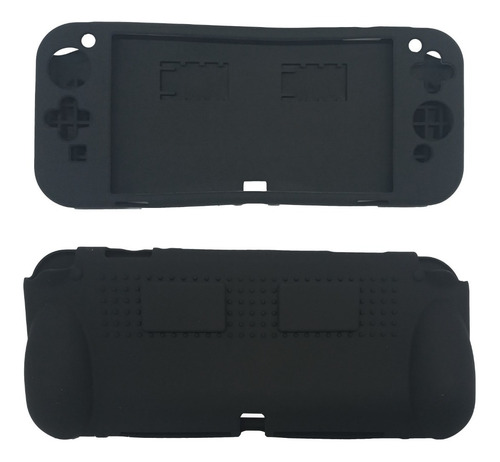 Funda Para Nintendo Switch Pro Unicolor Negro De Silicon