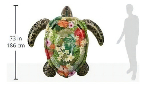 Inflable En Forma De Tortuga Para Alberca Intex Verde 57555 Verde