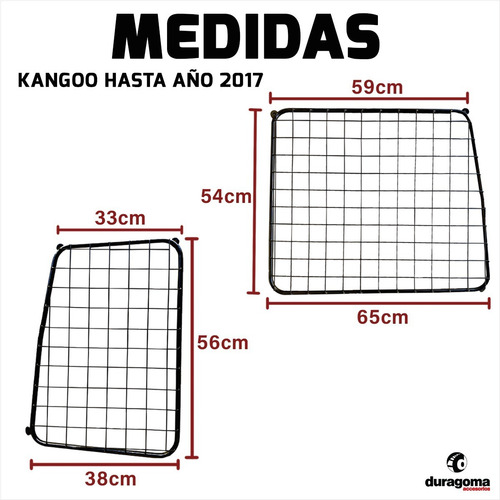 Imagen 2 de 4 de Reja Metalica Ventana Porton Par (x2) Antirrobo Kangoo