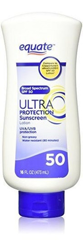 Equate Ultra Protección Solar Spf 50 16 Oz Comparar A Copper