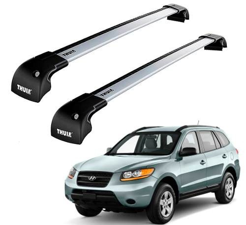 Rack De Teto Hyundai Santa Fe 2006 A 2012 Thule Wingbar Edge