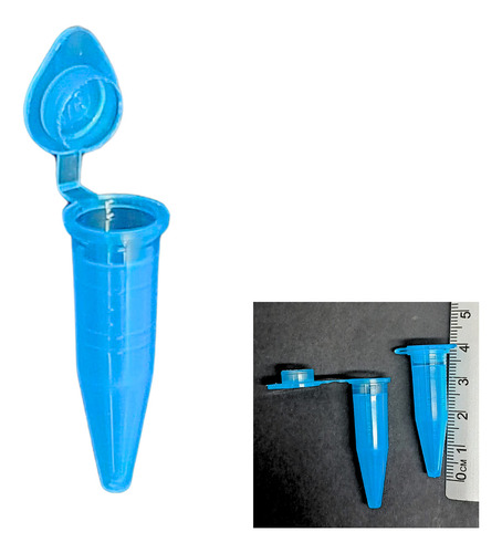 Microtubo Cápsula 0,75ml Plus Falso Azul C/ 500 Und