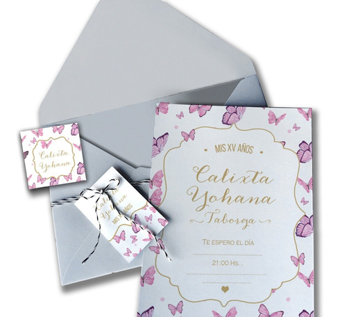 Invitaciones Tarjetas Quince X 40