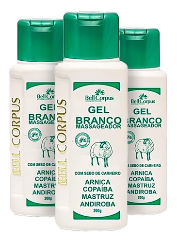 Kit 24 Bell Corpus Gel Branco Atacado