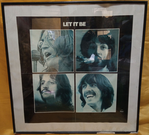 F Beatles Let It Be Cuadro Original Capitol Usa Ricewithduck