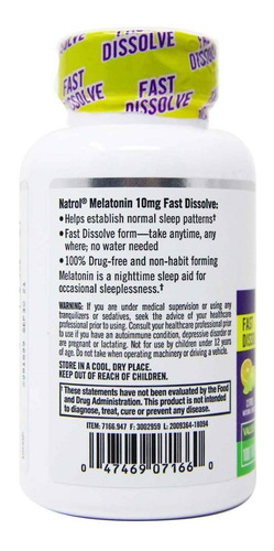 Imagen 4 de 4 de Melatonina Natrol Sleep Premium | 10 Mg | 60 Tabletas