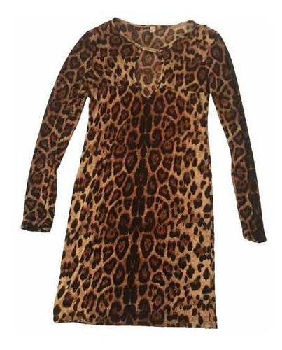 Vestido Leopardo Mujer Fiesta Ropa Sexy Elastico 