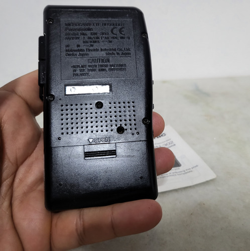 Toca Fitas Mini Cassete Panasonic Tape Gravador Com Manual (Usado)