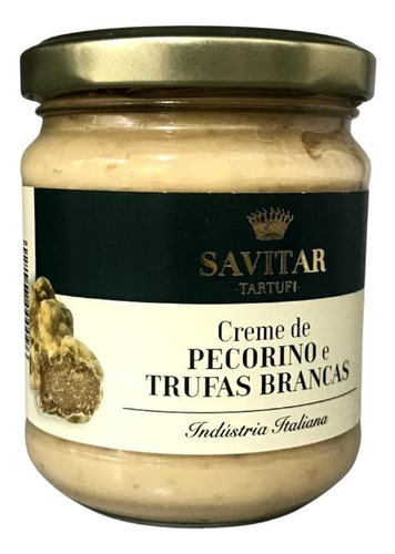 Creme De Pecorino E Trufa Branca Savitar 180g Italiano