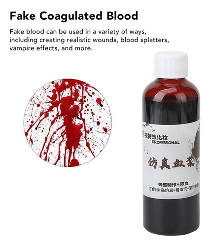 Pintura Facial Lavable Comestible De Halloween Con Sangre Fa