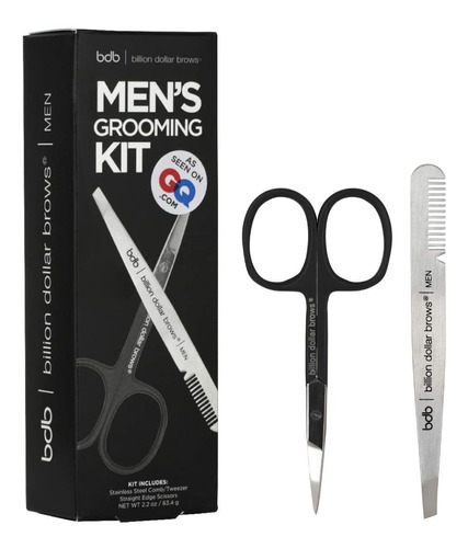 Los Hombres S Kit De Aseo Con Pinzas De Acero Inoxidabl...