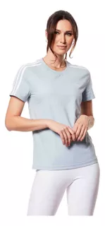 Camiseta Feminina Essentials Slim 3 Stripes adidas Novo