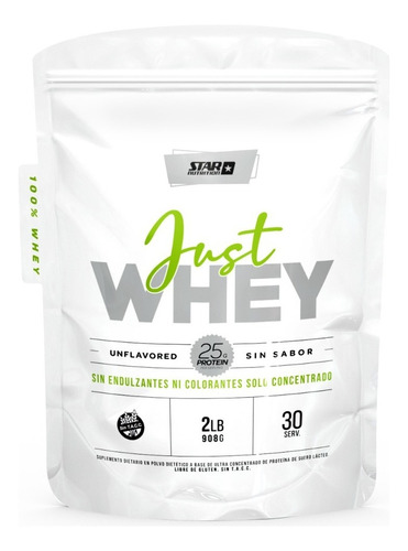 Just Whey Star Nutrition 2 Lbs Sabor Sin Sabor