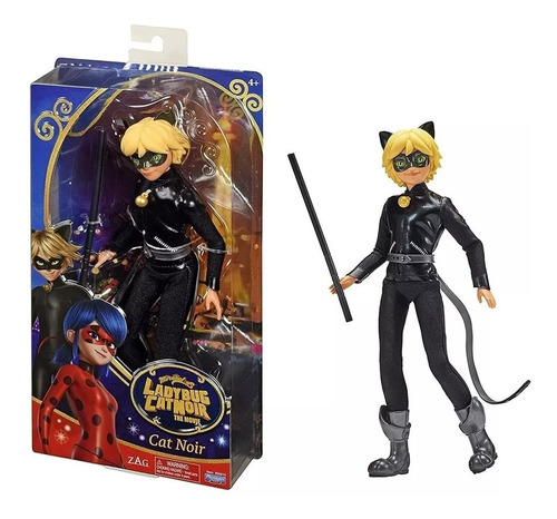 Muñeco Miraculous Pelicula The Movie Cat Noir 27cm Original