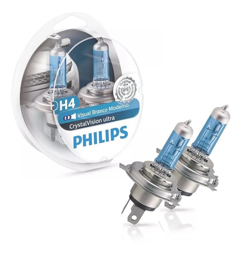 Par Lâmpada H4 Philips Crystal Vision Ultra Etios 2013-2016