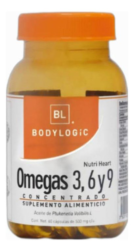 Omega 3 6 9  De Bodylogic 60 Cápsulas 