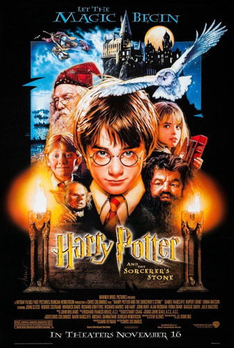 Poster Harry Potter Y La Piedra Filosofal (kit De 4 Piezas)