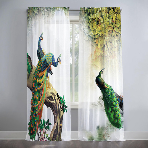 2x Cortinas De Tratamiento De Ventana, Cortinas 132cmx183cm