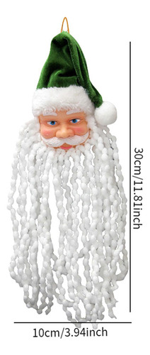 Adorno Colgante De Cabeza De Papá Noel Para Árbol De