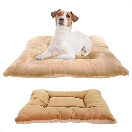 Cama Para Perro Y Gato Tapete Doble Vista Confort Mascota