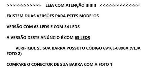 Kit Barras 47lm7600 - Versão 63 Leds