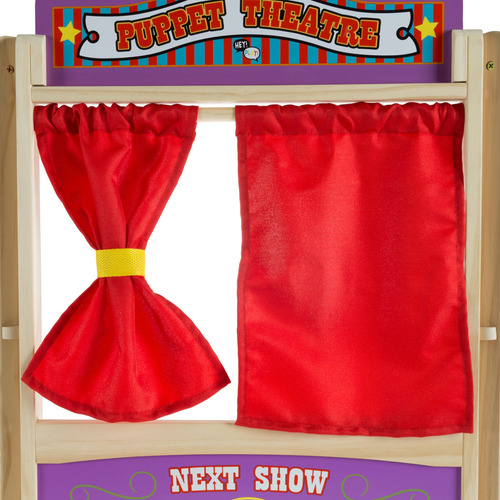 Teatro De Marionetas De Mesa ¡hola! ¡juega! Con Cortinas, Pi