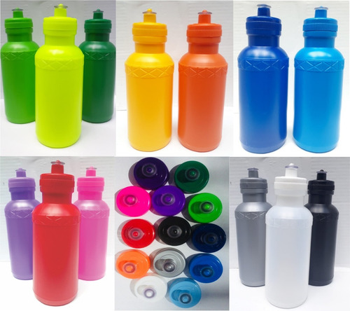 Kit 100 Squeeze Lisa Para Personalização 500 Ml