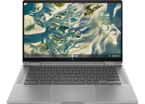 Laptop  HP Chromebook 14c-cc0047nr mineral silver táctil 14", Intel Core i3 1125G4  8GB de RAM 128GB SSD, Intel UHD Graphics Xe G4 48EUs 1920x1080px Google Chrome