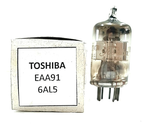 01 Valvula Toshiba Radio Valvulado Eaa91 = 6al5 (Usado)