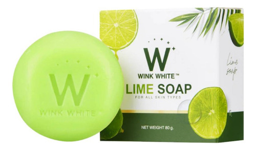 Jabón Blanqueador De Lima 80gr Wink White