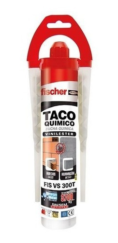 Anclaje Taco Químico Mortero Fischer De Inyección Fis Vs 300