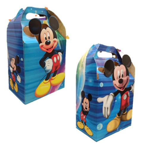 Mickey Mouse Cajas Dulceras Tridimensionales 3d 40 Niños 