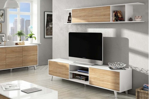 Modular Mueble Rack Nordico Escandinavo Moderno Juvenil Tv1