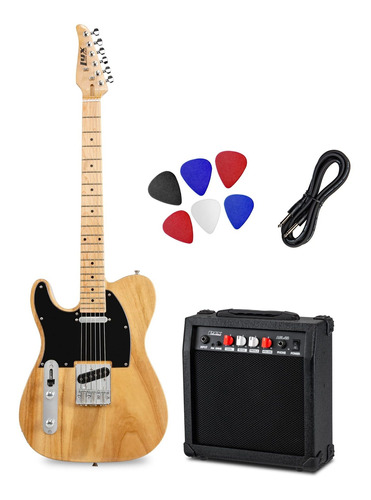 Lyxpro Kit Guitarra Electrica Telecaster Para Zurdo 20w