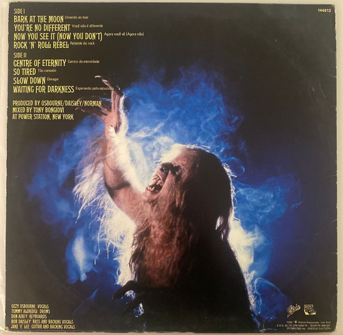 Lp Vinil Ozzy Osbourne Bark At The Moon Estandar (Usado)