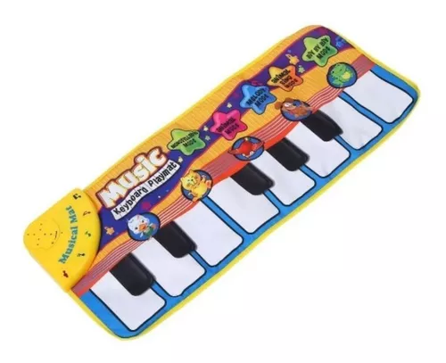 yotijay Tapete de teclado de chão infantil Tapete de jogo de teclado  multifuncional portátil Tapete de música para brinquedos de chão Tapete de