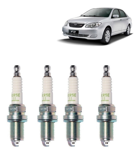 Set 4 Bujia Para Byd F3r 1.5 Dohc 2009 2014