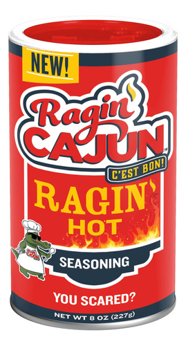 Ragin' Cajun Ragin - Condimento Cajun Caliente De 8 Onzas (p