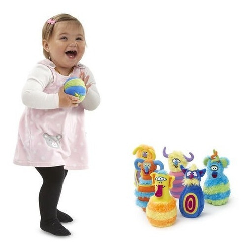 Juego De Boliche Con Monstruos, Melissa & Doug Multicolor