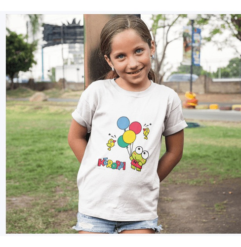 Polera Niña Infantil Hello Kitty Keropi Globos Estampado