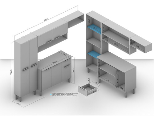 Cocina Modular Madri Vekka