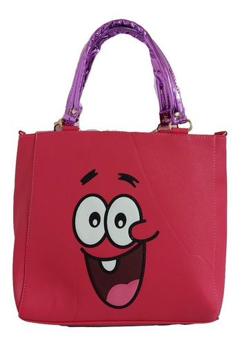Imagen 1 de 8 de Bolsa De Mano De Niña Con Imagen De Patricio (bob Esponja)