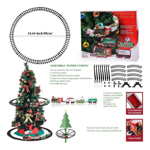 Tren De Navidad Eléctrico Juguete Decoración Del Árbol De