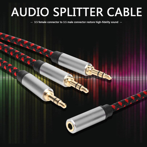 Cv Divisor De Auriculares 3,5mm Hembra A 3 Macho Adaptador
