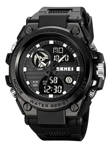 Reloj Skmei para hombre, resistente al agua, estilo militar, con correa original, color verde