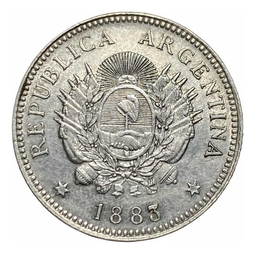 Moneda 20 Centavos Patacon Argentina 1883 Km 27 Cj 20 Aunc
