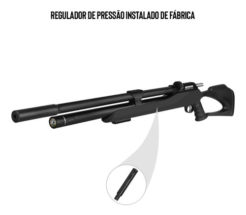 Carabina Pressao M25 Thunder Black 5.5 Pcp Artemis +10 Alvos